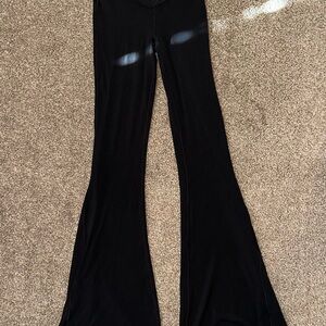 Aerie Black Super Flare Pants